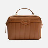 BOLSA TIRACOLO MARROM CARAMEL COURO FRANCINE MÉDIA A 50023 0050 0083 AREZZO